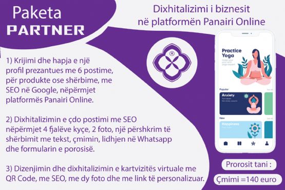 Dixhitalizimi i biznesit në platformën Panairi Online / MENAXHIMI I RRJETEVE SOCIALE /  Menaxhimin e Mediave Sociale / Social media menaxher / Menaxher Rrjetesh Sociale